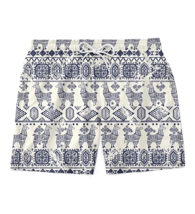 Lama Pattern swim shorts
