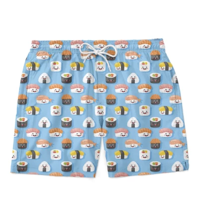 Happy Sushi swim shorts