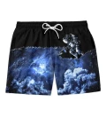 Space Art Black swim shorts