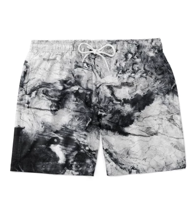 Grey Marble swim shorts