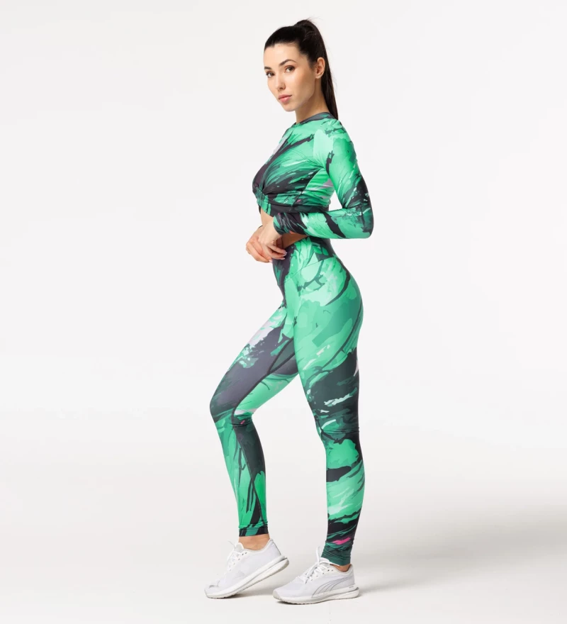 Energy Leggins for Sports, Gym & Fashion Sublimation print stretch