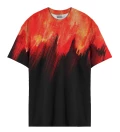 Red Painting womens oversize t-shirt