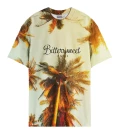 Damski t-shirt oversize Tropical
