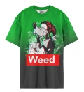 Damski t-shirt oversize Weed Buddy
