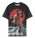 Damski t-shirt oversize Fish