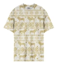 Damski t-shirt oversize Lion Pattern
