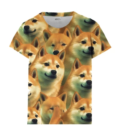 Famous Dog Pattern womens t-shirt