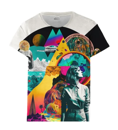 T-shirt femme Psychodelic Collage