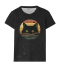Retro Cat t-shirt til kvinder