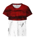 Red and White womens t-shirt