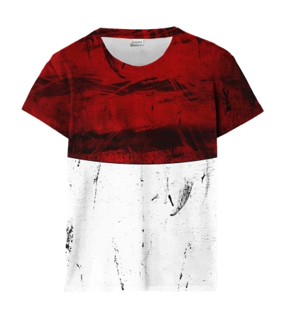 Red and White t-shirt til kvinder