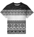 Culture patterns oversize t-shirt