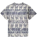 T-shirt oversize Lama Pattern