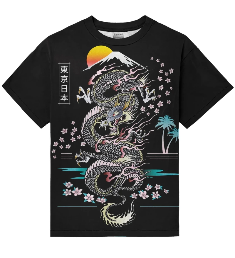 Asian Dragon oversize t-shirt - Bittersweet Paris