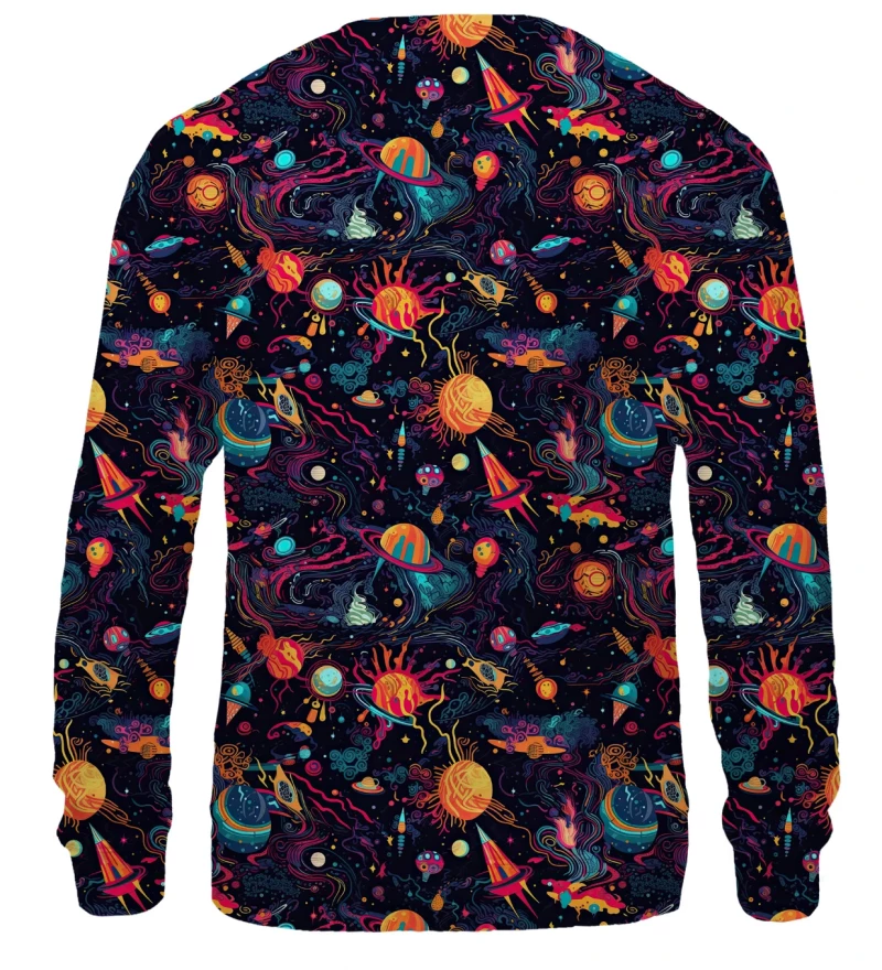 Cosmic pattern sweatshirt