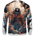 Cartoon Space bluse med tryk