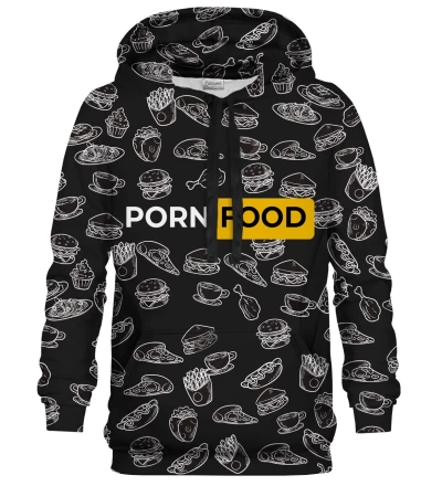 Damska bluza z kapturem Porn Food