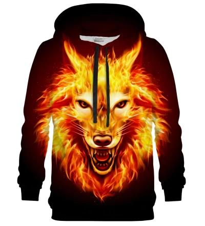 Fire Wolf womens hoodie