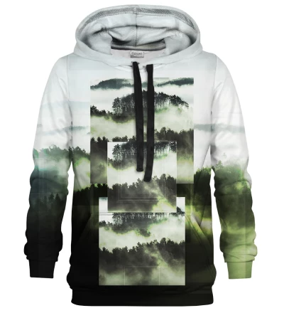 Square Forest Green womens hoodie