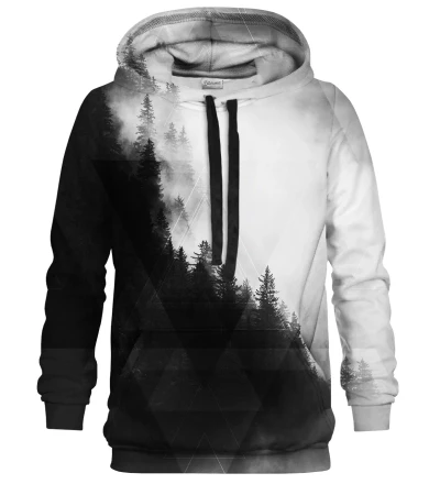 Geometric Forest Grey womens hoodie