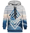 Geometric Clouds womens hoodie