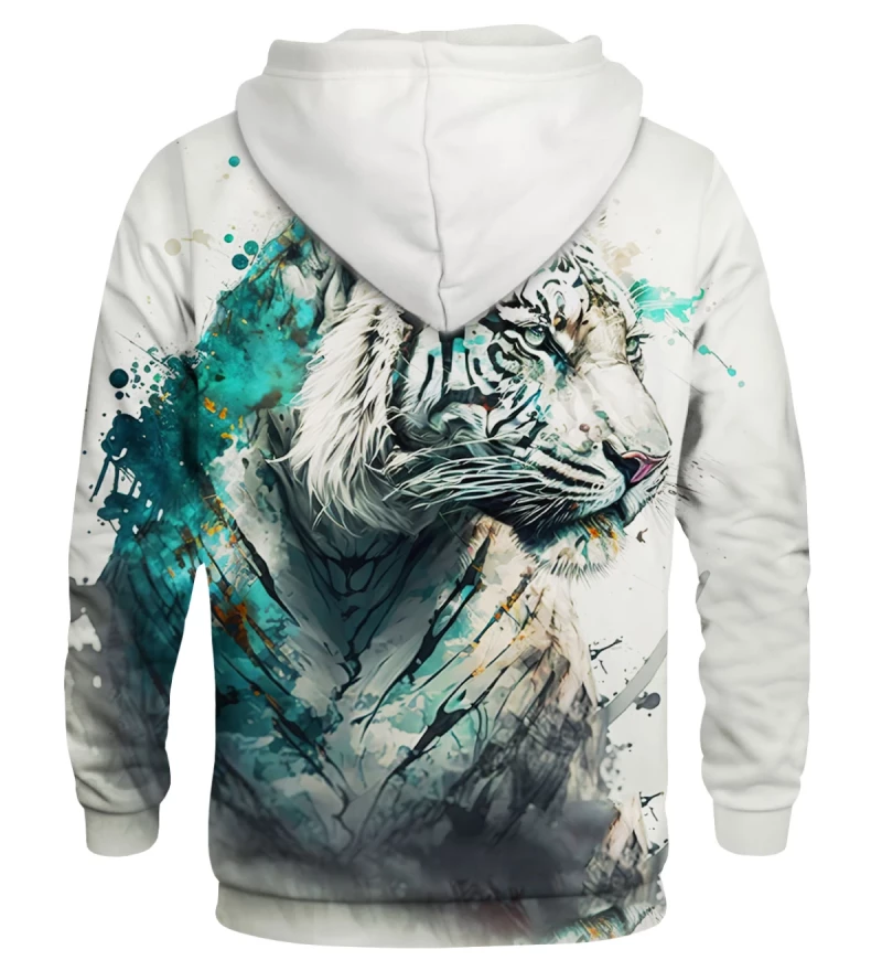 Damska bluza z kapturem Watercolor Tiger