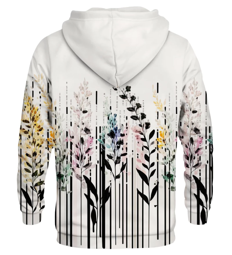 Barcode Flowers womens hoodie