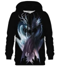 Yin and Yang Dragons Black womens hoodie