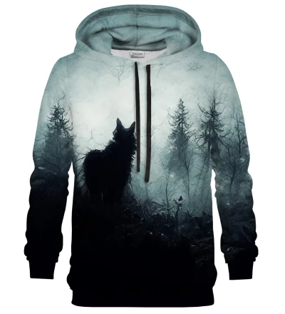Black Wolf womens hoodie