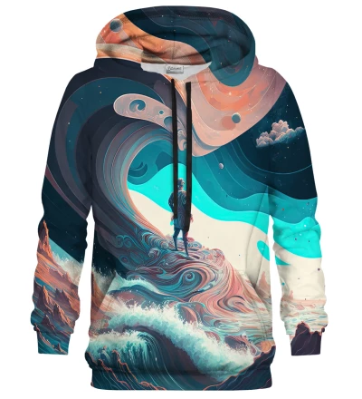 Swirling Waves womens hoodie