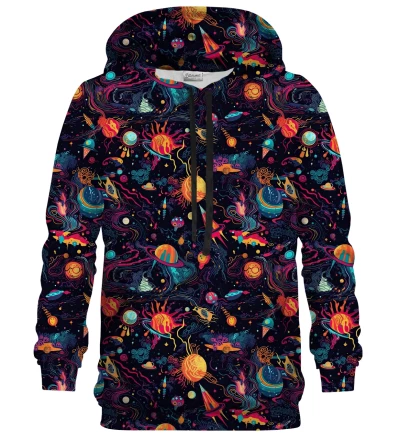 Damska bluza z kapturem Cosmic pattern