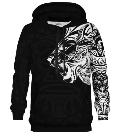 Polynesian Lion Black womens hoodie