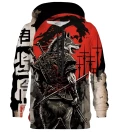 Samurai Wolf womens hoodie
