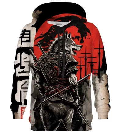 Samurai Wolf hættetrøje til kvinder