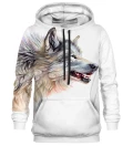 Wolf of Wonder white womens hoodie