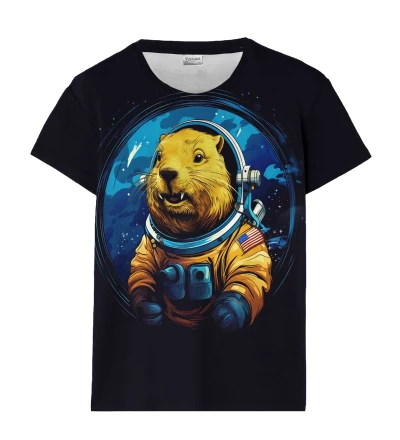 Capybara in space t-shirt til kvinder