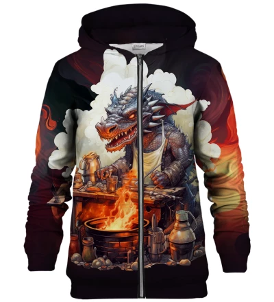Dragon Barbecue zip up hoodie