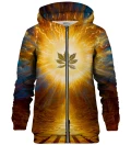Holy Leaf zip up hoodie