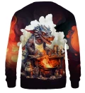 Dragon Barbecue bluse med tryk
