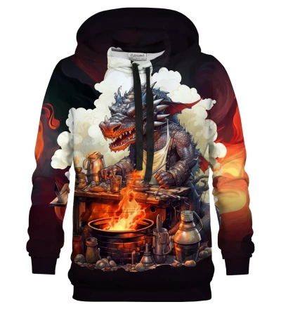 Dragon Barbecue womens hoodie