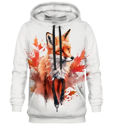 Watercolor Fox womens hoodie