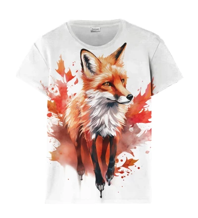 T-shirt damski Watercolor Fox