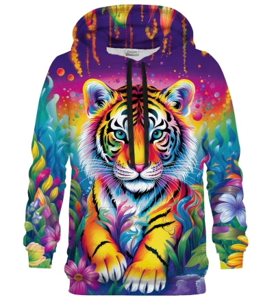 Rainbow Tiger womens hoodie