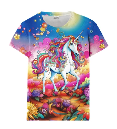 Rainbow Unicorn womens t-shirt