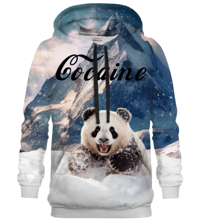 Cocaine Panda womens hoodie