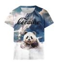 Cocaine Panda womens t-shirt