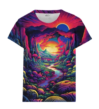 Psychedelic Landscape t-shirt til kvinder
