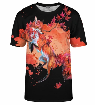 T-shirt Japanese Maple Fox Black