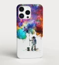 Painting Cosmonaut phone case, iPhone, Samsung, Huawei