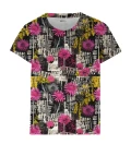 Floral News womens t-shirt